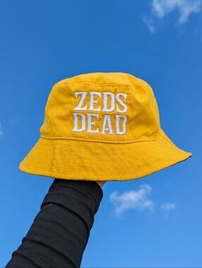 Unisex Zeds Dead Reversible Bucket Hat Yellow & Multi-Color Logo One Size